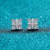 Uma geração de brincos de prata de lei XDY925 Women's Peace nó micro inlay 48 pontos Brincos de diamante Mosan brincos fornecimento direto