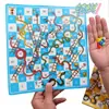 Ajedrez de escritorio educativo para niños Ajedrez de la serpiente y la escalera de la Ilustración Ajedrez Serpiente juego de juguete para padres e hijos regalo pequeño para estudiantes de preescolar