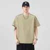 Roupas Masculinas Fengshe / Nova Camiseta de Verão 2026 Camiseta Masculina de Manga Curta com Gola Redonda Mais Vendida Top Camiseta Tendência