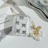 O Novo Laço Fantasma é Adequado para Capa de Fone de Ouvido Airpodspro3, Capa Protetora Macia de TPU com Pó de Glitter para Apple 4ª Geração