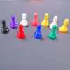 Juego de Mesa de Lujo Piezas de Ajedrez de Plástico Personajes de Monopoly Accesorios Clásicos Piezas de Ajedrez Accesorios de Juego Fichas Humanoides de Ajedrez