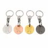 Llavero de metal transfronterizo insignia de carrito de compras colgante con logotipo grabado con láser cierre de mosquetón colgante de regalo hebilla colgante