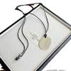 Acero de titanio no se decolora cuerda de cera cadena de suéter collar estilo europeo y americano accesorios de celebridad de internet sentido de diseño alto estilo callejero raqueta