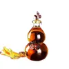 Botellas de Vino Creativas Personalizadas por el Fabricante con Forma de Calabaza, Botellas de Vidrio de Borosilicato Alto para Vino Tinto y Vino de Frutas, Botellas para Uso Doméstico y Regalo, Botellas de Vino de Ginseng
