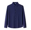 Listras em camadas/camisa sem costura/antibacteriana 7A/40D/220G respirável e confortável roupa de trabalho/camisa cultural/casual de negócios