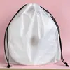 Bolsas de Embalagem para Toalhas de Algodão Macio em Estoque, Bolsas com Cordão Fosco Cpe para Pendurar, Bolsas para Toalhas de Rosto, Direto da Fábrica Fonte