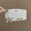 Pendientes de Plata de Ley S925 con Perlas de Imitación de Gama Alta para Mujer, Pendientes de Diseño Nicho, Pinzas para Orejas y Accesorios para Orejas Versátiles y Elegantes