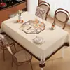 Mantel Estilo Chino Nuevo, Impermeable, Resistente al Aceite, No Lavable, Nuevo Modelo 2026, Lujo Ligero, Sensación de Alta Gama, Mantel Protector para Mesa de Café de Sala de Estar