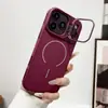 Capa de celular iPhone 17 Pro Max aplicável em outros países, capa magnética de silicone orgânico fosco com suporte para lente para Apple 16