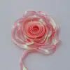 Cinta de Hilo Cola de Pez con Borde Dorado Hilo de Poliéster 4cm Lazo Accesorios DIY Cinta Floral Flor Cinta para Envoltura de Cajas de Regalo