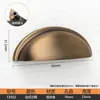 Manija de semicírculo con forma de concha minimalista moderna Cajón de botiquín de medicina china botón pequeño dorado Negro Blanco Manija retro nórdica