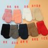 Nuevos Guantes para Niños Lindos de Dibujos Animados Cálidos a Prueba de Frío de Cinco Dedos Otoño e Invierno Cortavientos Huevo para Niños y Niñas