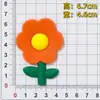 Goma Blanda de PVC Flores de Dibujos Animados Coloridas Accesorios para Fundas de Teléfono Móvil Bolsas Ropa Zapatos Accesorios Parches Decoraciones Colección