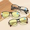 Lentes de lectura con zoom inteligente HD ultraligeros tecnología negra 100-700 grados ajuste automático lentes de visión nocturna hombres