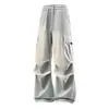 Pantalones de Trabajo de Verano Transfronterizos con Sensación de Hielo para Hombre, Bolsillos Múltiples Casuales Talla Grande Estilo Americano Rectos Holgados para Exteriores Montaña Senderismo