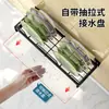Escurridor de platos de pared de acero inoxidable personalizado, estante de almacenamiento para cocina doméstica, escurridor de platos, estante para vajilla, estante de almacenamiento sin perforaciones