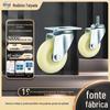 Rodízios Direcionais Industriais de Nylon Branco de 3 polegadas 4 polegadas Roda Universal de Rolo Acessórios Gaiola de Armazenamento com Freio PP Branco