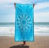 Toalha de Praia Estampada Reativa de Microfibra Transfronteiriça Toalha Absorvente de Secagem Rápida Toalha de Banho para Férias na Praia