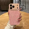 Venta Caliente Ventana Grande Estampado de Leopardo Textura de Cuero Aplicable a Funda para Teléfono Apple 17promax iPhone16/15 A Prueba de Caídas 14/13