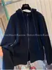 Sudadera con capucha de terciopelo de color liso, versátil, única, estilo retro americano, doble cremallera, nueva para Otoño e Invierno 2025, para mujer