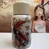 Taza Termo Gordita Estampada Estilo Nacional, Taza de Regalo Portátil Mini para Pantalones con Bolsillo de Solapa, Moderna, de Aspecto Elegante, Sello de Taza Práctico