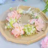 Nuevo Tocado de Guirnalda Estilo Coreano, Tocado de Novia de Boda a la Moda, Vestido de Novia Pastoral Súper Hada, Accesorios para el Cabello con Flores Artificiales