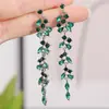 Brincos de borla geométrica cravejados de diamantes Europa e Estados Unidos exagerados alta qualidade temperamento gota de ouvido tendência personalidade joker joia de ouvido atacado