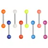 Pircings de Lengua de Polvo de Perla Europeos y Americanos Más Vendidos, Acrílico Color Caramelo Lindo Sexy Chica Caliente Color Mixto Joyería de Piercing Pircings de Lengua