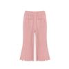 2023 Primavera Novas Crianças Casual Flared Calças Stretch Algodão Baby Girl Moda Wide Leg Calças Estilo Coreano