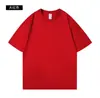 Nova Camiseta Casual de Algodão de Manga Curta para Mulheres de Verão, Gola Redonda, Manga Meia-manga, Cor Sólida, Top Solto, Roupas Casuais para Casais