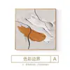 Arte Abstrata Geométrica Quadrada Decoração de Sala de Estar Pintura Moderna Simples Sofá de Alto Padrão Parede de Fundo Pintura Pendurada com Folha de Ouro