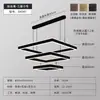 Lámpara de araña minimalista italiana para sala de estar, lujo ligero, diseñador creativo, de alta gama, atmosférica, anillo protector para los ojos, lámpara de araña para comedor, aluminio, otro