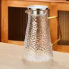 Jarra de Vidrio para Agua Fría, Resistente a Altas Temperaturas, Gran Capacidad para Uso Doméstico, Jarra para Agua Fría, Juego de Tazas para Agua Hervida, Jarra para Agua para Sala de Estar, Tetera