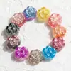 Chapado Óptico Pueblo de Cuento de Hadas Flor Resina Accesorios Cuentas Sueltas DIY Cadena para Teléfono Móvil Llavero Accesorios de Joyería Materiales