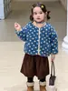 Ropa para Niños Weimu Abrigo de Lana de Cordero para Niñas Invierno Más Terciopelo Fair Isle Cálido Top Infantil Ropa de Bebé Clase A