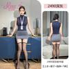 Sexy Camisón Transparente Falda Bodycon de Secretaria Uniforme de Azafata Falda Media Madura Estilo Puro Deseo Ropa de Dormir 2490