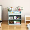 Portalápices de conejo estilo Ins caja de almacenamiento de escritorio organizador de papelería de cajones multicapa caja estante de almacenamiento para oficina de estudiante