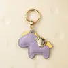 Hazte Rico Inmediatamente Colgante de Llavero para Coche Hecho a Mano de Cuero de Vaca Cuerda de Llavero Elegante Simple Exquisito para Pareja Hombre y Mujer