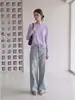 Camiseta de manga larga con protección solar de seda helada de dopamina para mujer, estilo corto de verano, top fino, chic y petite para aire acondicionado