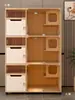Jaula para Gatos de Madera Maciza Espacio Libre Gabinete para Gatos en Acogida Tienda de Mascotas Gabinete para Gatos Criadero Casa Villa para Gatos