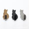 Gancho de Gato Creativo de Dibujos Animados Gancho Adhesivo sin Perforaciones Gancho para Puerta Gato Pequeño Acero Inoxidable Gancho Adhesivo Fuerte 304