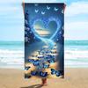 Temu Xiyin Tiktok Dropshipping en el Extranjero Popular Verano Junto al Mar Toalla de Baño Absorbente de Sudor Toalla de Playa de Microfibra