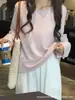 Camiseta básica de manga larga con cuello redondo para mujer, casual, corte holgado, adelgazante, adecuada como capa interior, estilo coreano, top elegante para principios de otoño