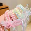 Novedad: Lazo para el pelo Hanfu para niña con dulce estilo antiguo de flor y mariposa, Lazo para el pelo con borla y cinta tradicional, Accesorio para traje Tang