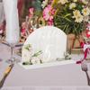 BT304 arco acrílico en blanco transfronterizo número de mesa para boda tarjeta de mesa DIY personalidad