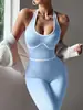Amazon Ropa Deportiva de Yoga Mono Bloque de Color Una Pieza Conjunto de Pantalones de Yoga Ropa de Fitness para Mujer Cintura Alta Levantamiento de Glúteos