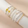 Promoção Quente da Amazon Pulseira de Argila Colorida Macia com Letras Acrílicas Conjunto de Pulseiras Pulseira de Rosto Sorridente