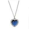 Titanic Cruzada Europeia e Americana Diamante Coração do Mar Colar Coração Feminino Clássico Cruzada Atacado Pingente Personalizado