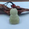 Colgante de Jade Antiguo Guanyin de Huangkou, Ruoqiang, Xinjiang, adorno finamente tallado, trae bendiciones y asegura la paz, decoración de jade