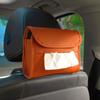 Caja de Pañuelos de Cuero para Coche para Mujeres, Estilo Colgante, Bolsa de Pañuelos de Alta Gama para Uso en el Parasol del Coche